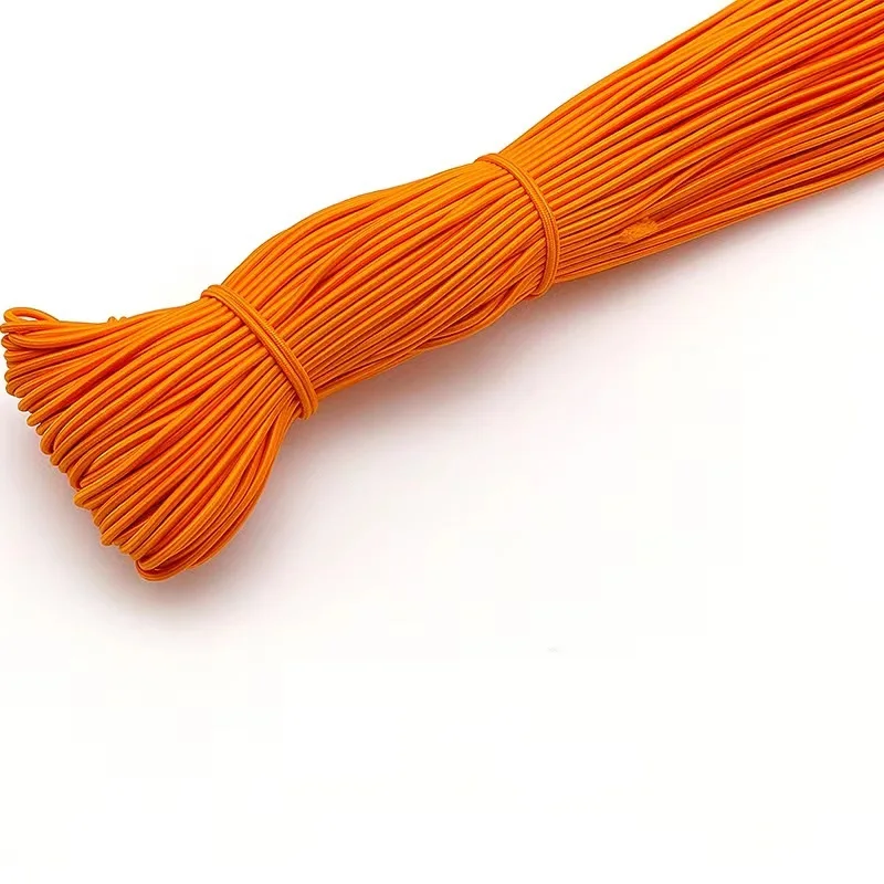 6mm Shock Cord Reflective Elastic Shock Cord Imported Latex Cloth Accessories Elastic Rope Beaded Thread 1mm Color