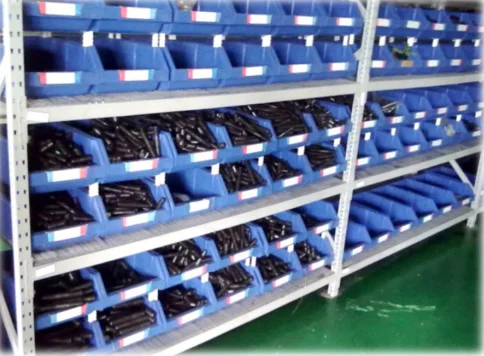 Dividable tools box plastic stackable storage bins plastic shelf bin warehouse storage bins