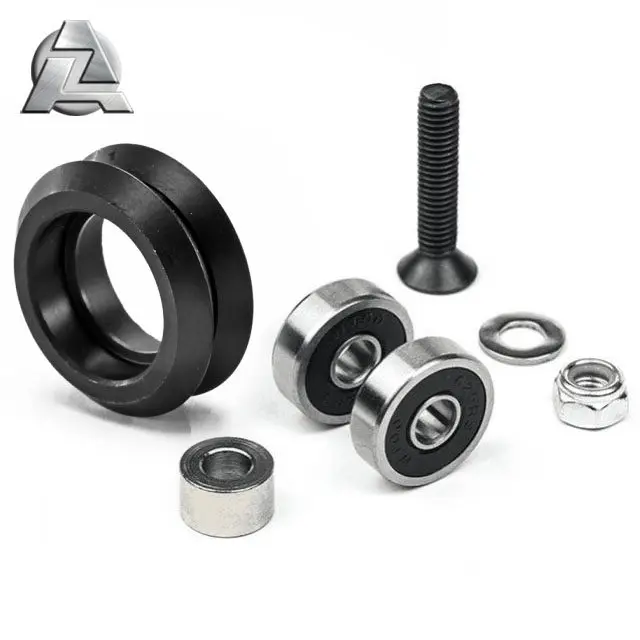 3D printer CNC engraving machine parts accessories kit solid dual v wheel set