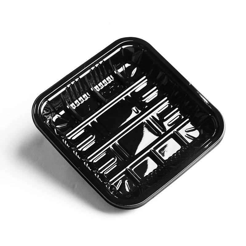 Supermarket fresh poultry meat seafood packaging trays with disposable PP plastic