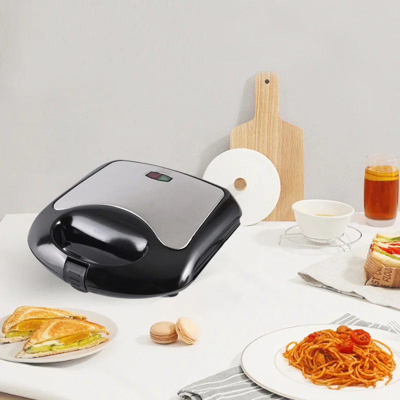 
Home breakfast mini automatic toaster non-stick sandwich machine 