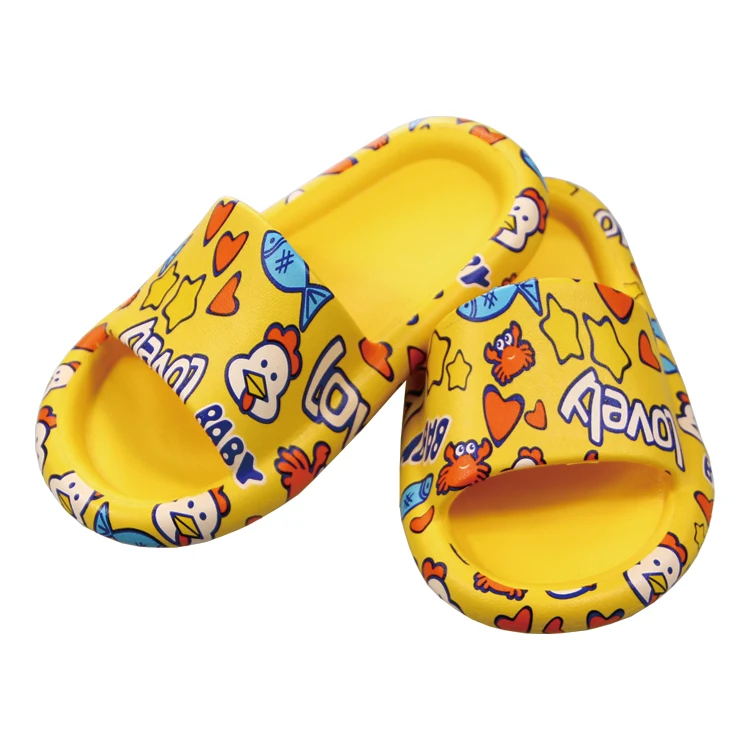2021 новая детская шлепанцы EVA ванная комната Противоскользящие тапочки верхней одежды для мальчиков и девочек милые утепленные крутые шлепки