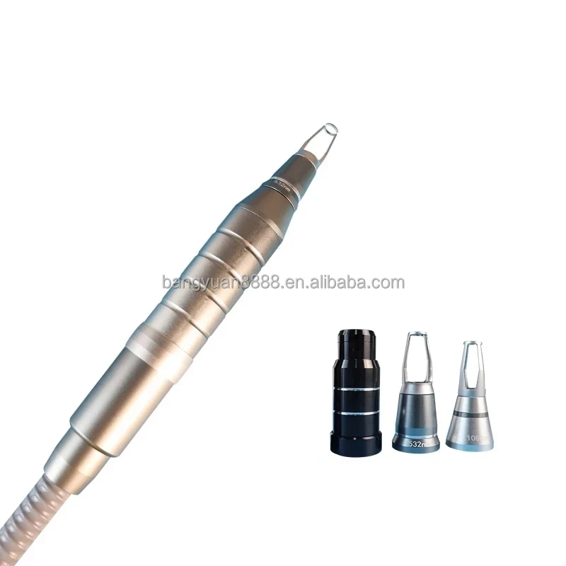 Handheld Picosecond Laser Accessories 1064 532 1320 Honeycomb Fractional head tattoo removal yag laser handle