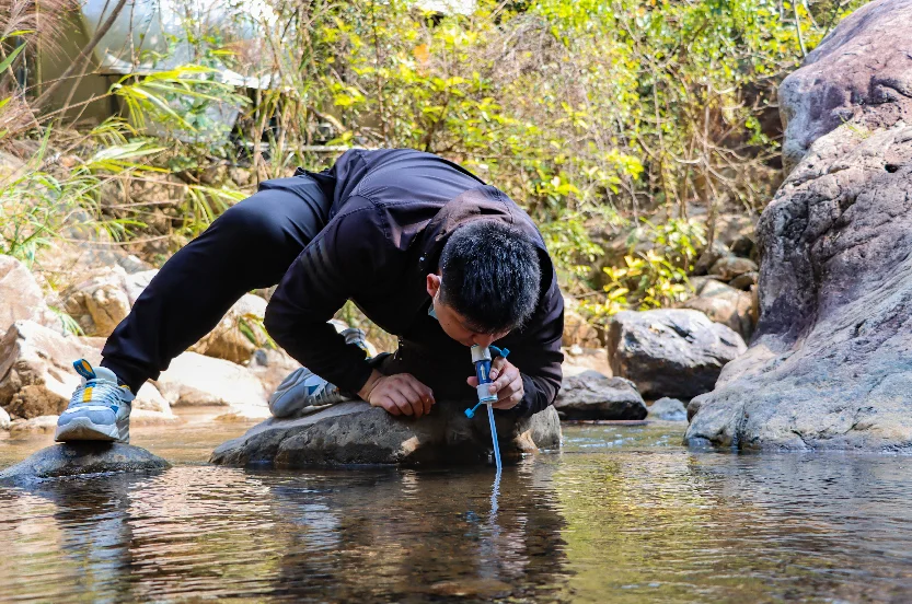 Hot portable water filter Straw outdoor survival Clean reusable reverse osmosis membrane camping water purifier solution