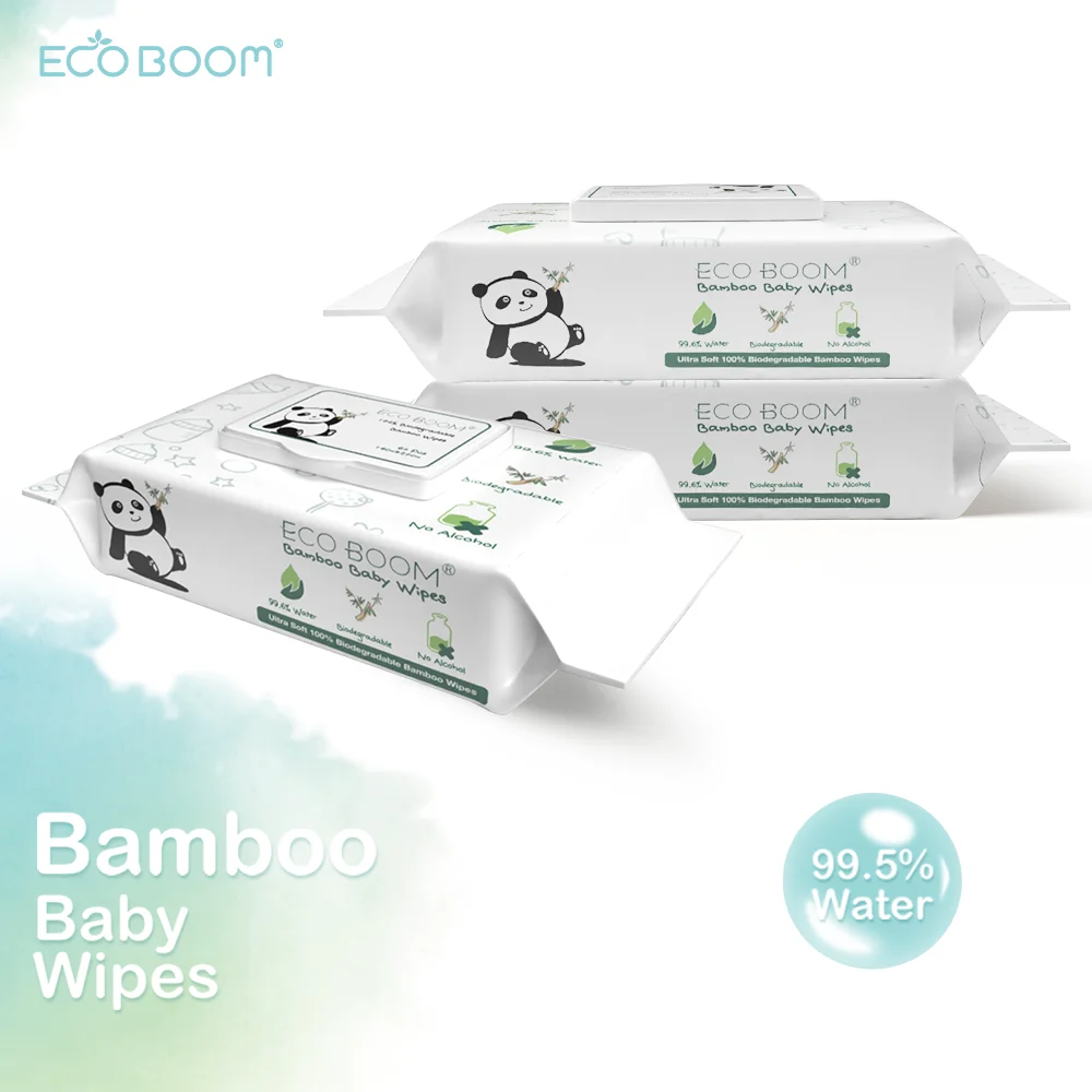 OEM ODM Ecological Scent Bamboo Fiber Anti Rash Baby Wet Wipes for Sensitive Skin