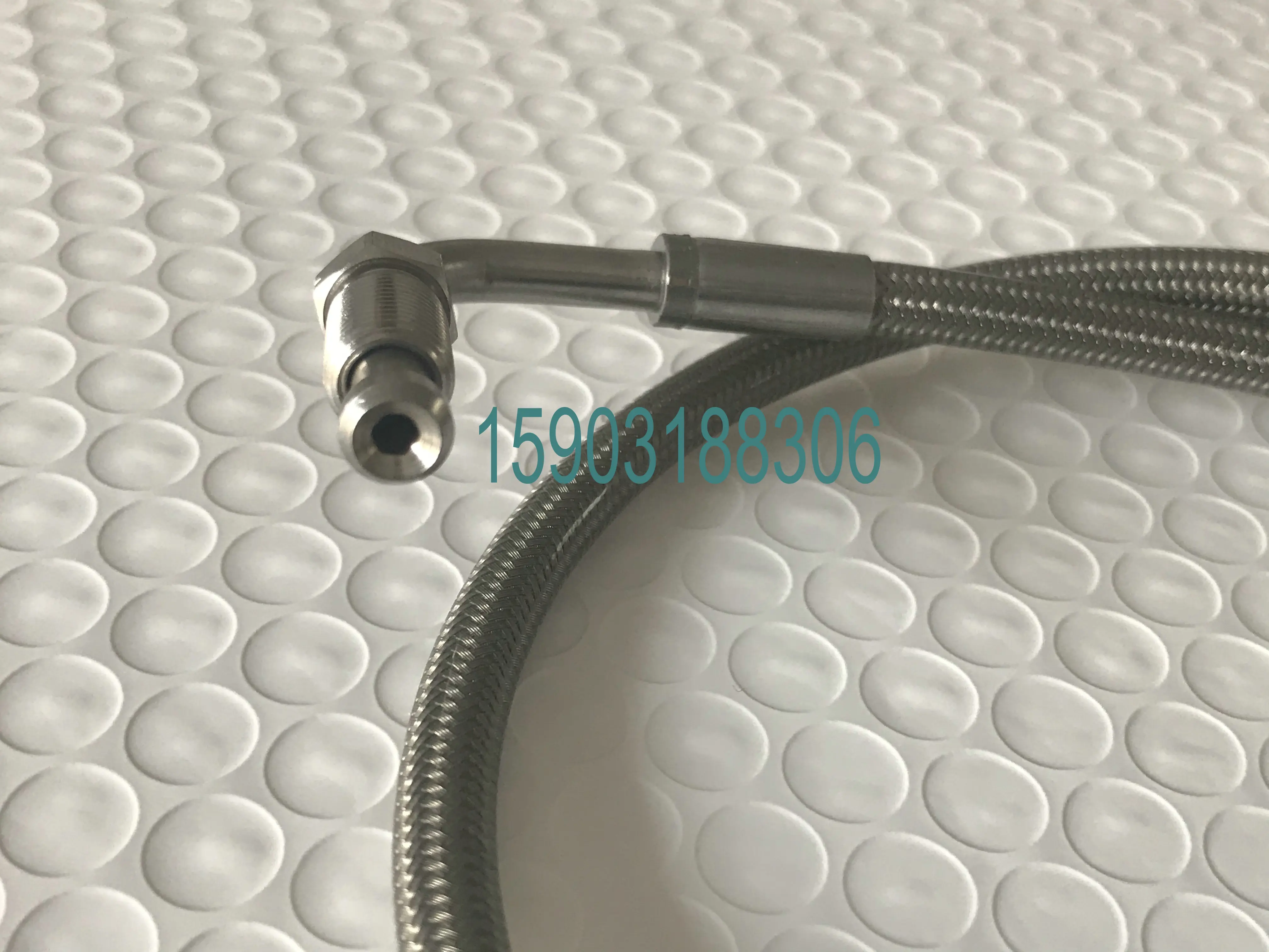 Автозапчасти, Тормозная Линия для мотоцикла, оплетка из нержавеющей стали, ПТФЭ труба с M10X1, штекерные фитинги