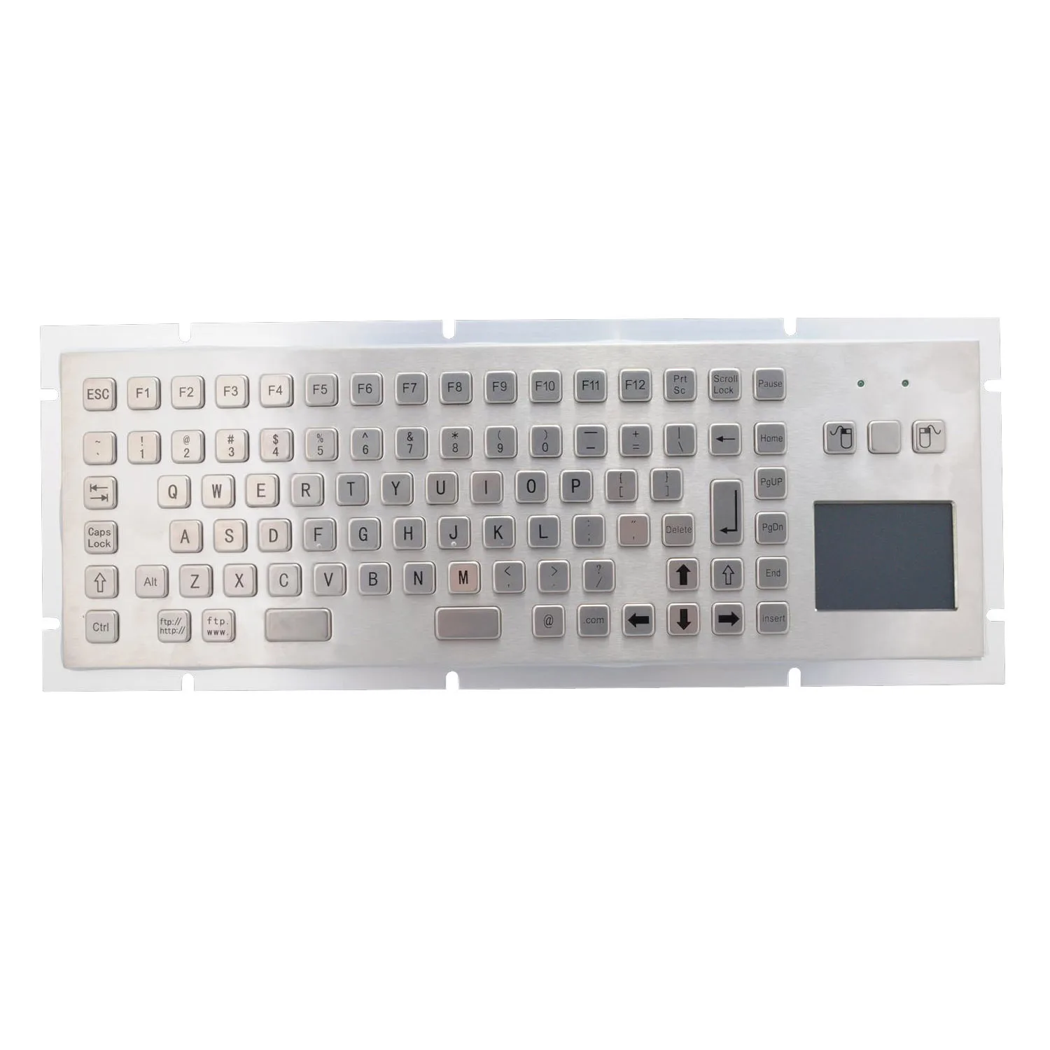 Metal Keyboard with Touchpad Industry Medical Durable IP 65 Stainless Steel Tablet Waterproof DSP Conductive Rubber Gua Wired