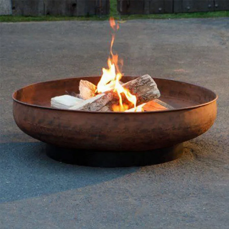 Wheathering стальная чаша для ржавчины Corten стальная костра чаша для костра