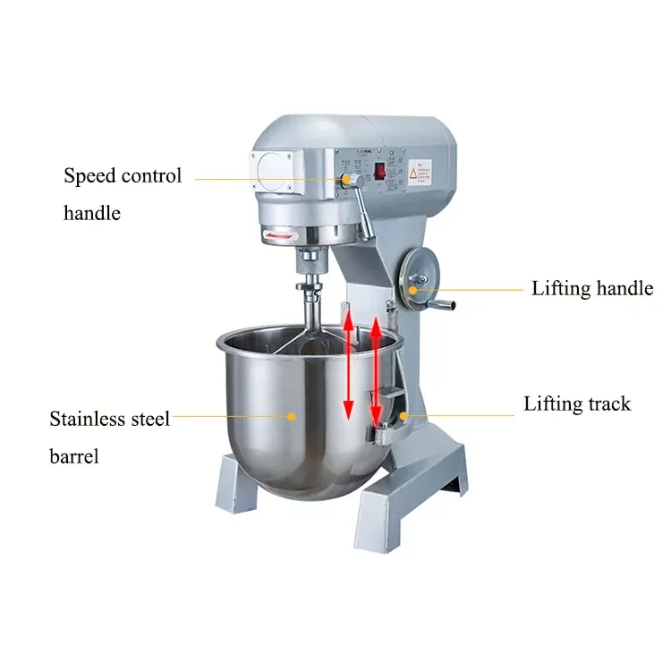 30L Commercial Bakery Bread Stainless Steel Flour Dough Food Mixer For Bakery