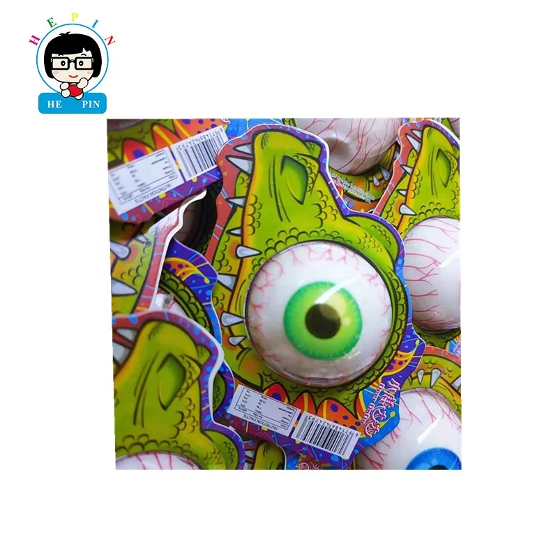 Custom Crocodile Eyeball Shape Juice Filled Gummy Candies