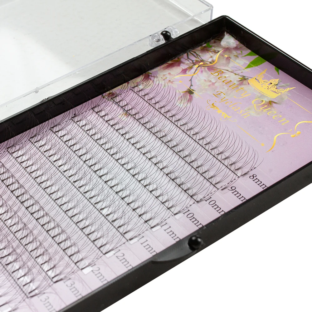 2019 russian20d 10d 3d mix tray bulk synthetic handmade pre made volume fanned premade fans eyelashes extension