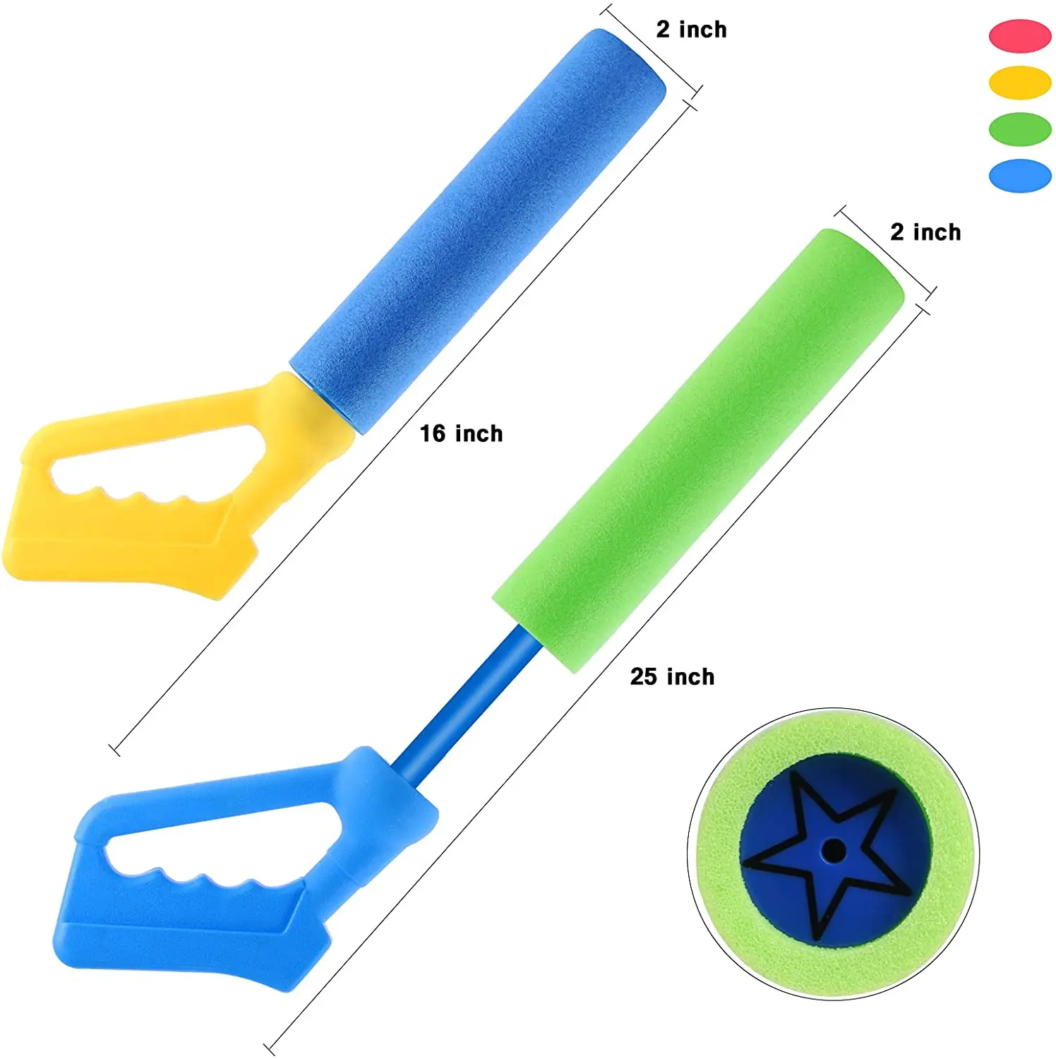 Water Gun Pool Toys for Kids Ages 8-12 35.6FT Long Shot Squirt Gun for Adults Kids Foam Water Toys for outdoor