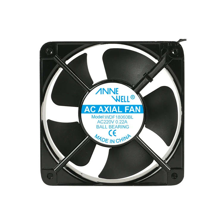 180mm ac High CFM cabin cooling fan 110v 220v 380v WDF18060 low noise High speed Cabinet Ventilation Axial brushless Cooling Fan