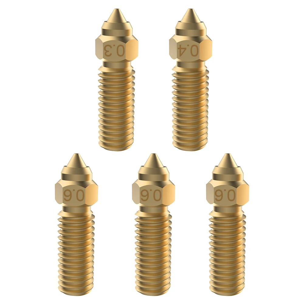 FYSETC for Creality K1 Nozzle Brass Kit 0.3/0.4/0.6/1.0/1.2mm 1.75mm Filament K1/K1Max/ Vyper/ Sidewinder