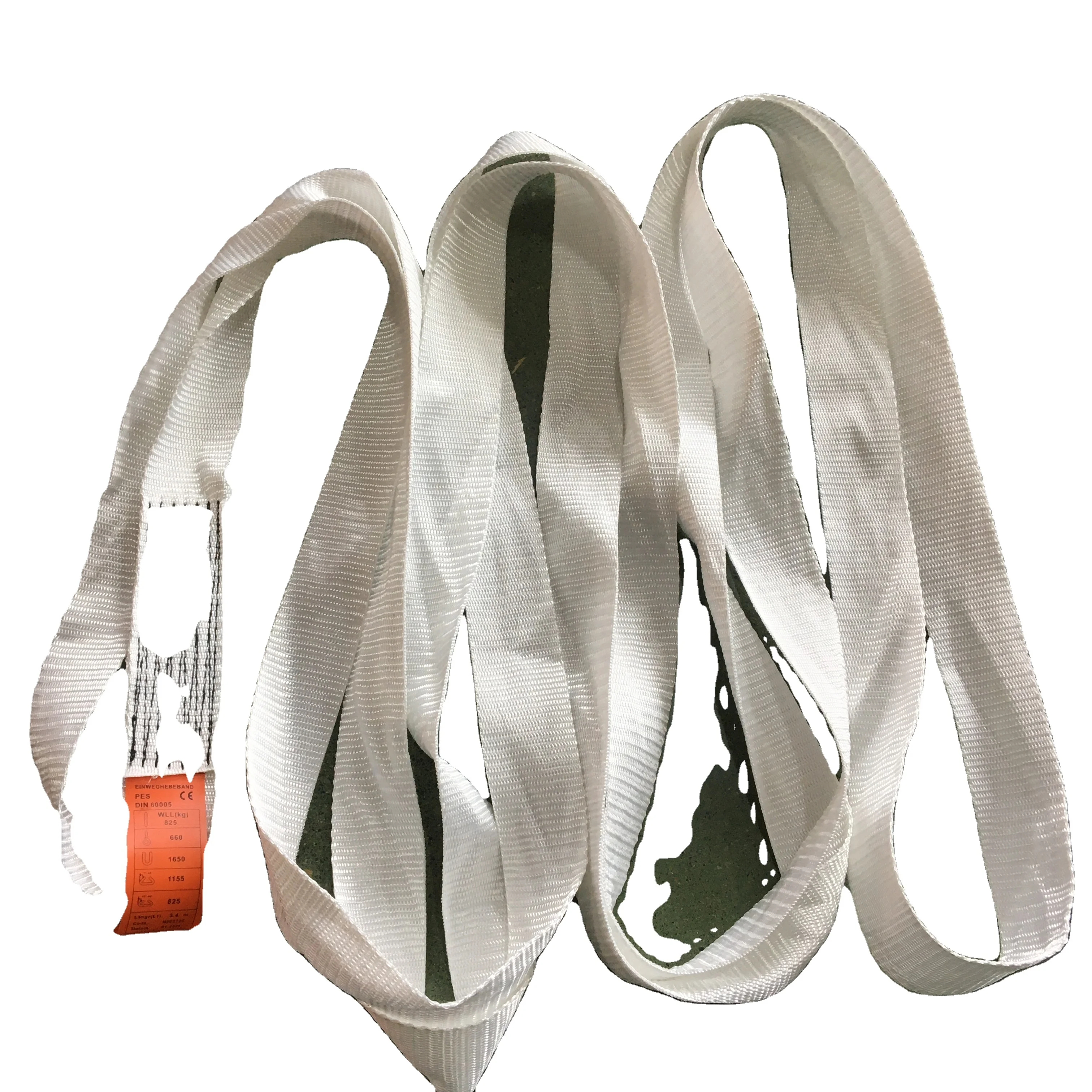 Wire Rope Slings High Quality Stainless Steel Endless Customized Eye and Eye 10mm White Flat Assembly Color Material Origin Type