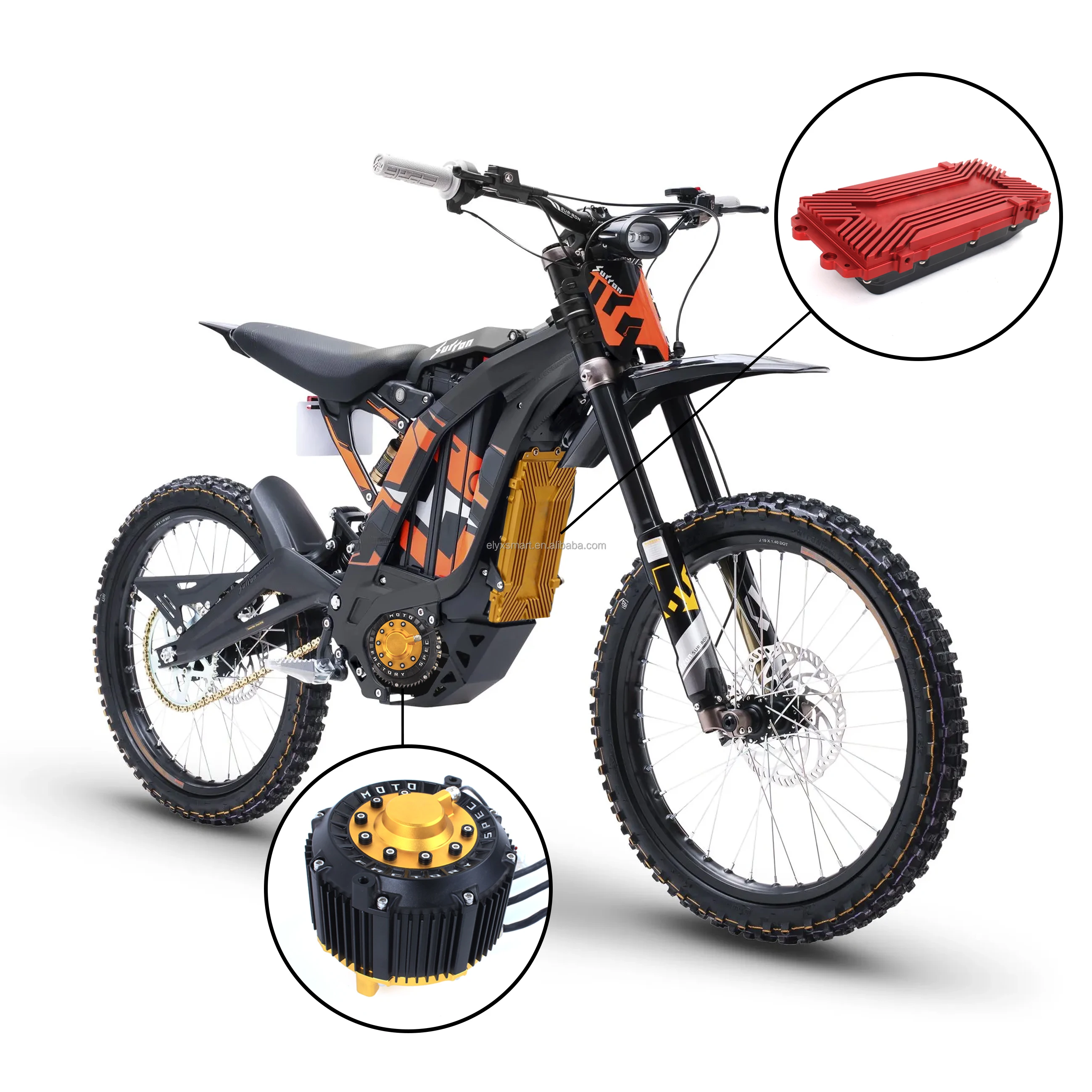 Suron Upgrades 17KW Motor 72V 60V Sur on Light Bee X Parts Talaria E Dirt Bikes Adult Motorcycle Electric Motor Spare Parts