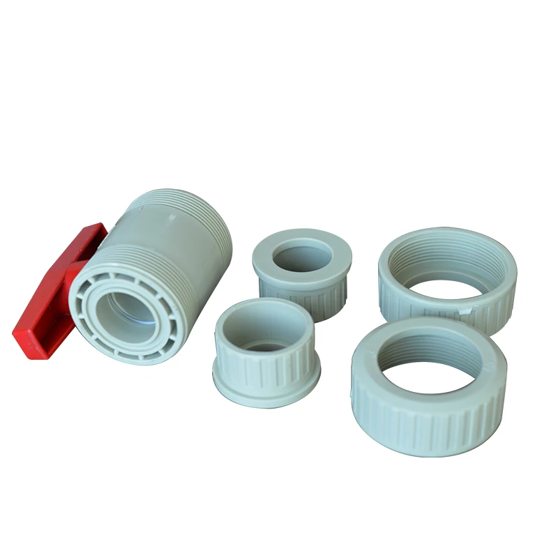 Acid and alkali resistance Safe and convenient installation and transportation impact resistance plastic Ball Valve