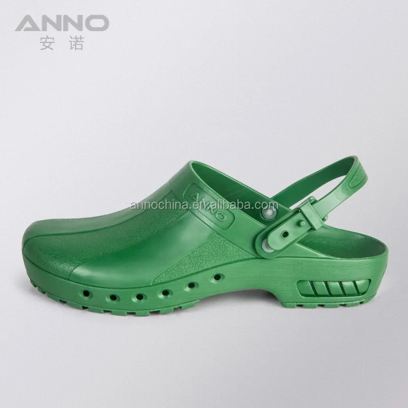 Anno antistatic autoclavable doctor and nurse clog shoes with wedge heels
