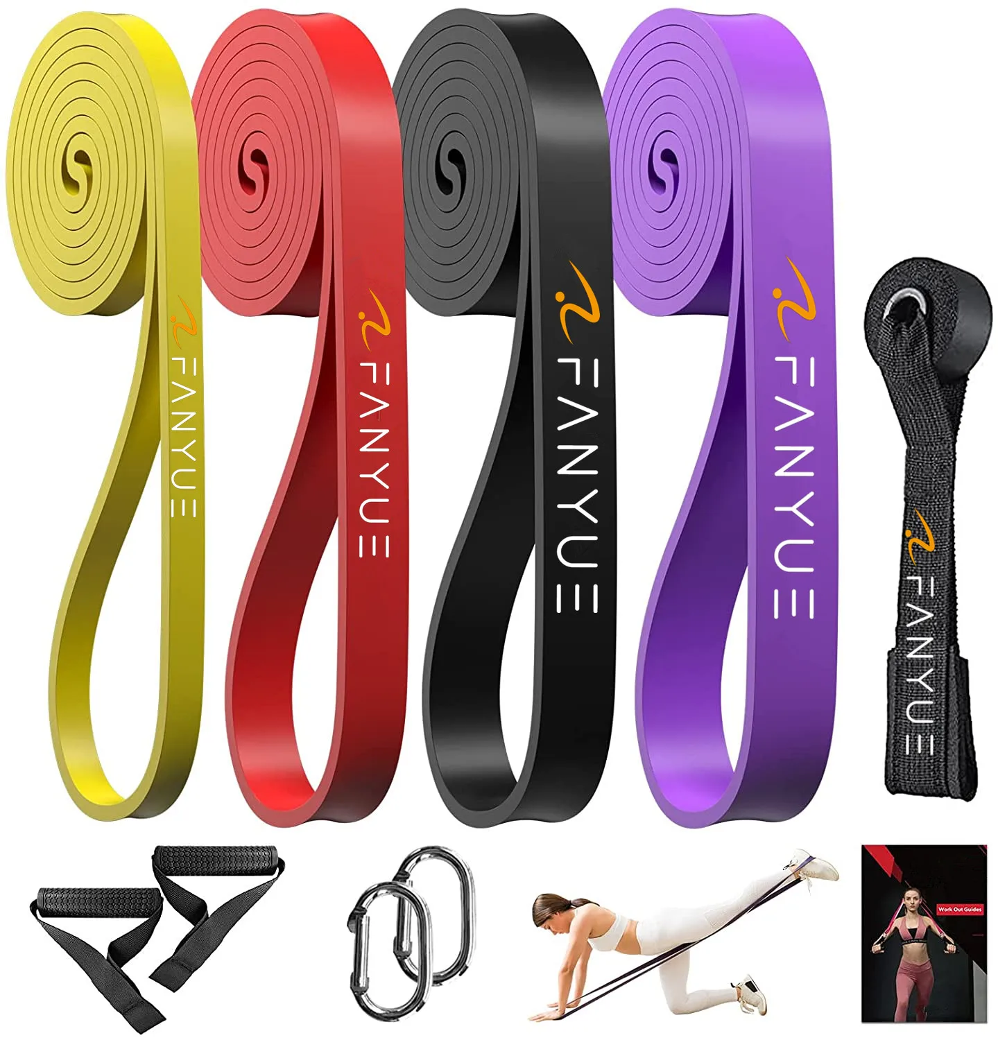 Wholesale 5pcs Latex Resistance Bands Set Gym Fitness Exercise Resistant Band  Elastic Loop