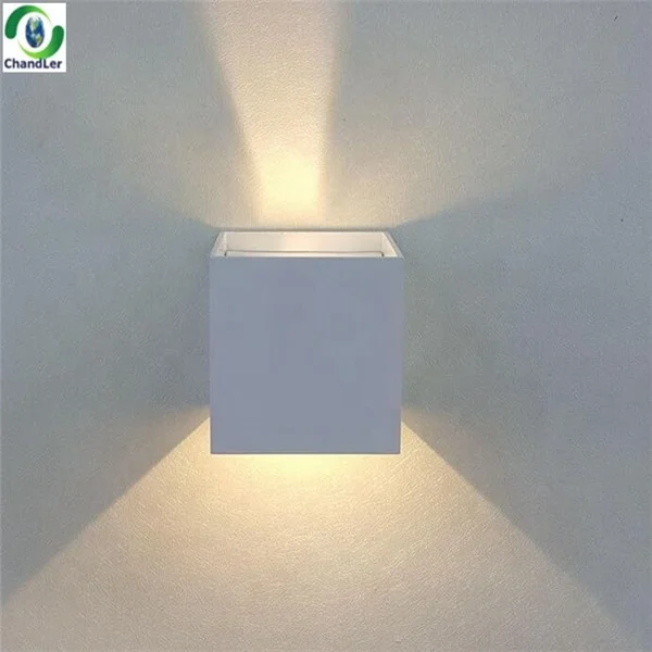 
chandler 7w Adjustable Surface Mounted Outdoor Cube Led wall light, ip65 Led outdoor wall lamp ,up and down wall light 