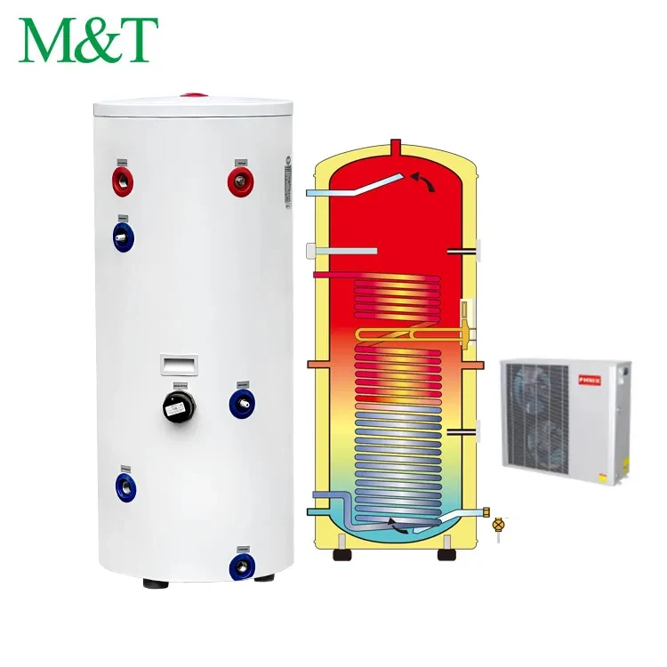 100 Liter Sus304/316/duplex Water Tank With Two Coils For Air Source Heat Pumps Solar And Heating Gas Geyser Water Heater