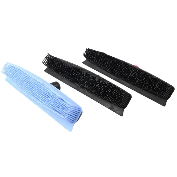 Household angle brooms rubber bristle broom head