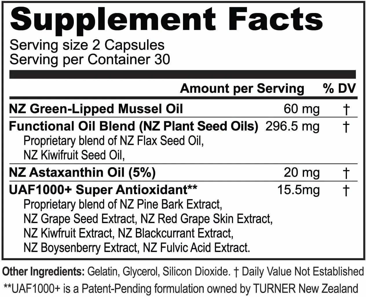 Green Lipped Mussel Oil Super Antioxidant for Superior Joint Comfort And Mobility With No Fishy Aftertaste Softgels