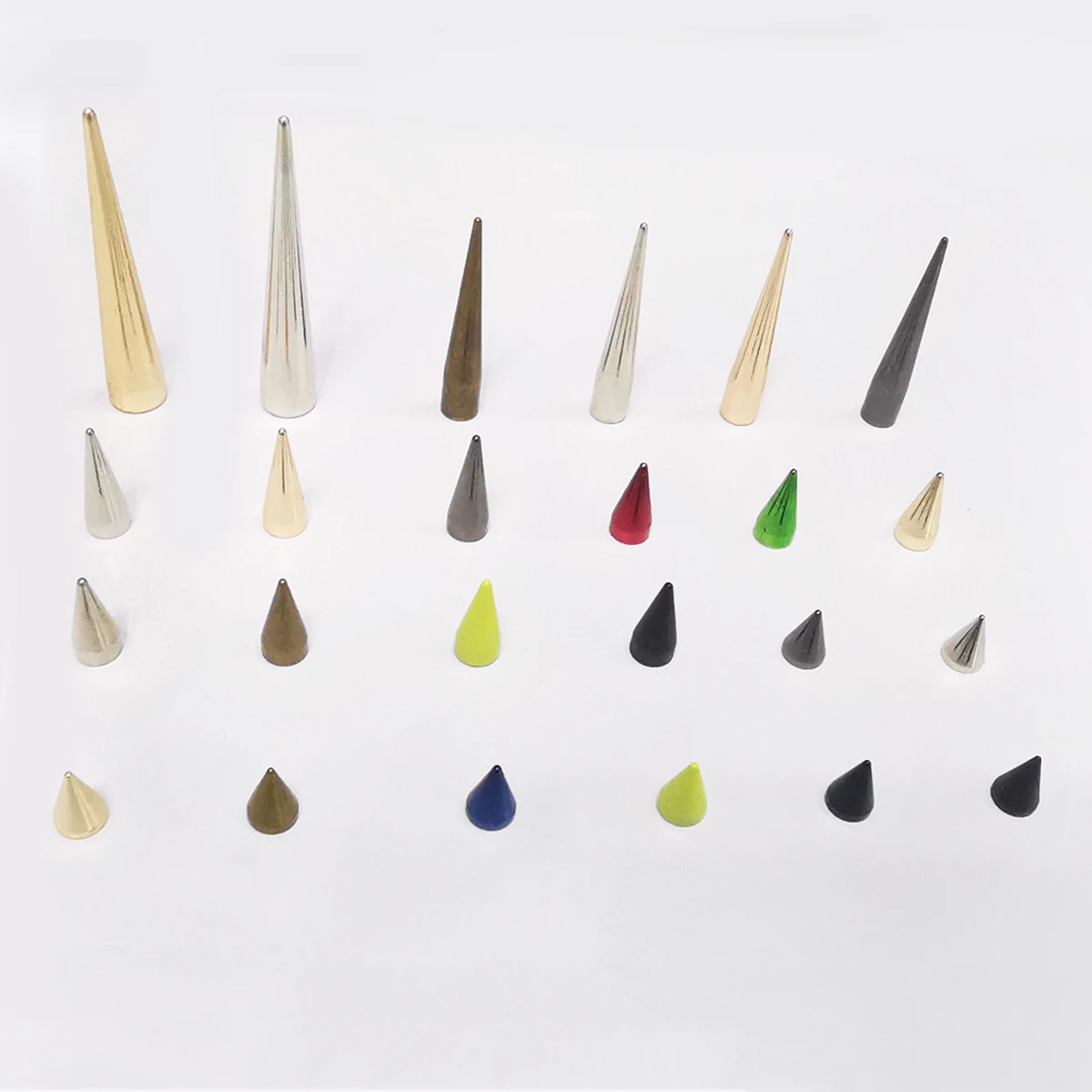 screw back punk cone spike stud