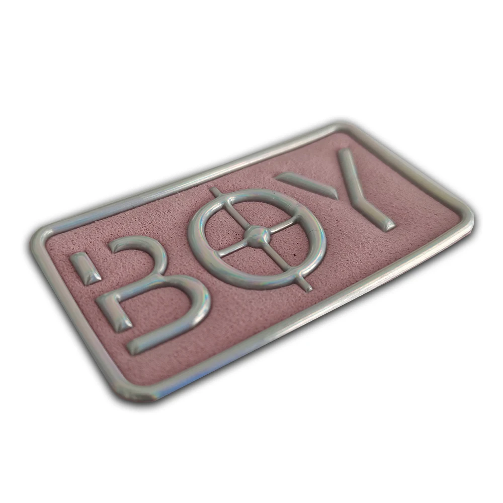 Custom Made Large Logo Embroidery Chenille Patch Heat Pressed Iron Patches for Clothing and Shoes Use