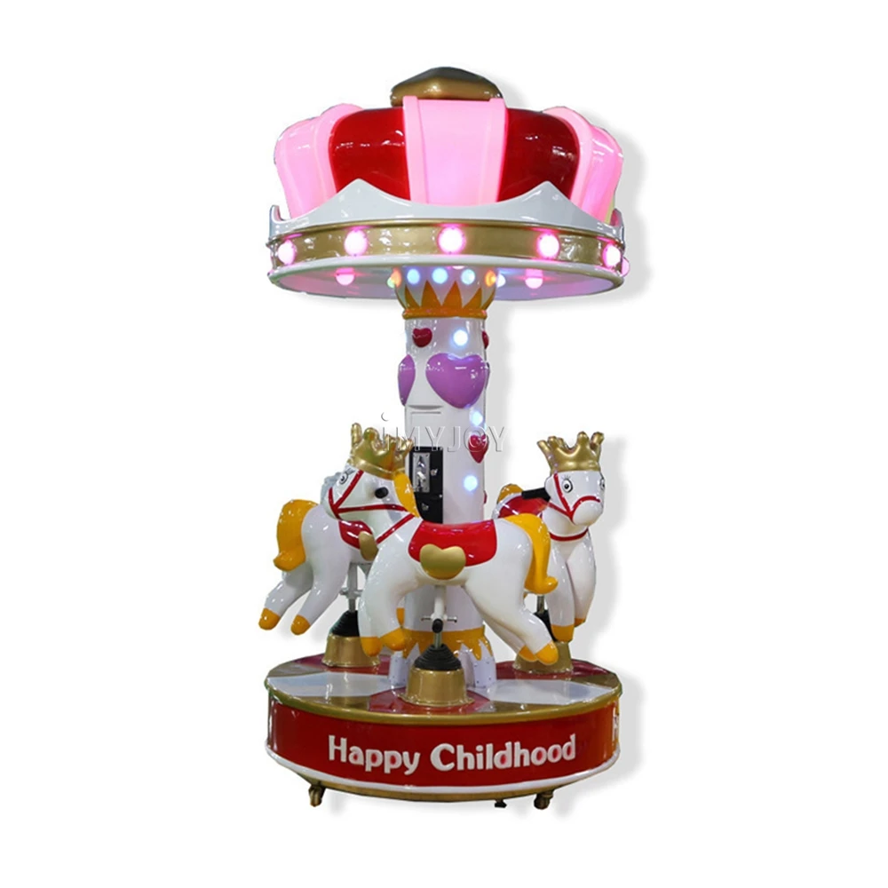 Рождественская лучшая ярмарка, оборудование для парка развлечений, карнавальные аттракционы, уникальная семья, Королевская корона, карусель, 3 игрока на продажу