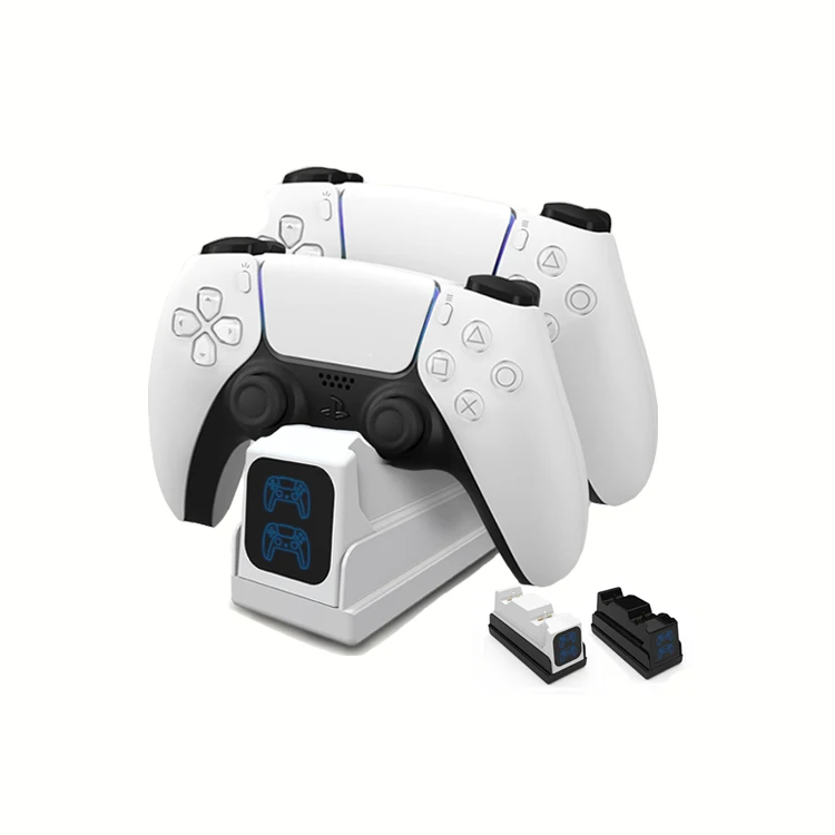 
 Двойная зарядная док-станция PS5 USB контроллер Playstation 5 зарядное устройство зарядная станция со светодиодным индикатором  