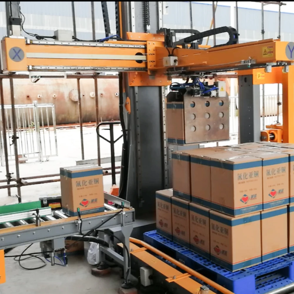 Automatic Low price Economy Single column Robot Palletizer for  carton case box