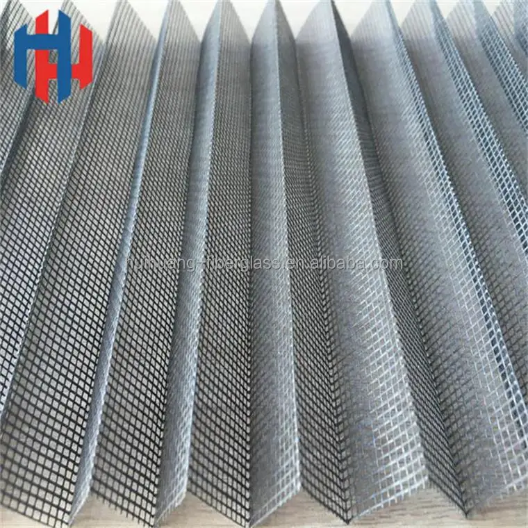 Modern Polyester pleated screen Mesh Mosquito Net Folding window screen for home  Door & Window Screen