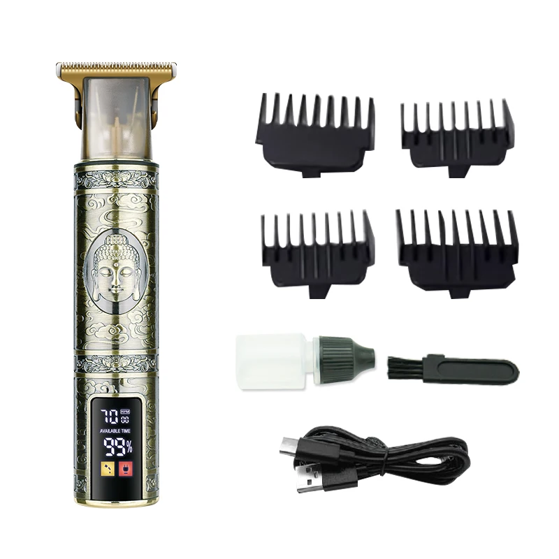 DL-1323 Metal Carving Desgin Hair Cut Machine Beard Trimmer Barber Machines Professional Electric Cordless for Men