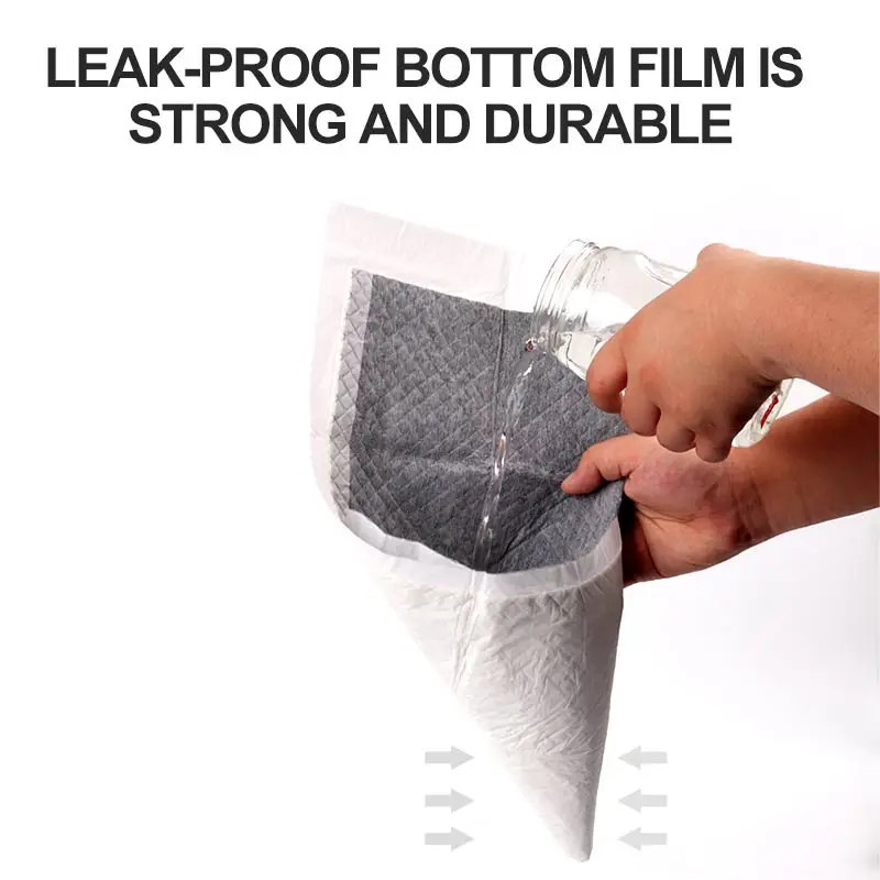 Wholesale large size super absorbent fast drying leak-proof bamboo charcoal puppy training pad