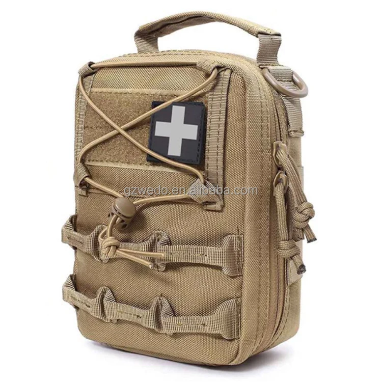 Custom IFAK Molle Tactical Medical Pouch, Empty Compact Admin First Aid Belt Pouch Tactical Bag