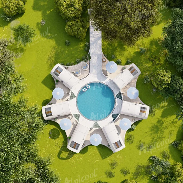 Alpicool Double Wide Mobile Homes Custom High Quality Fast Install Mobile Container Modular Home For Sale