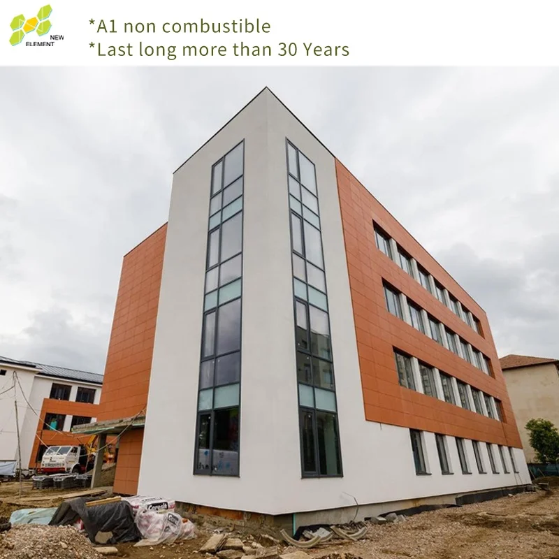 INSULATED EXTERIOR WALL PANEL wholesale fire non combustible cement panel fiber cladding colored cement board