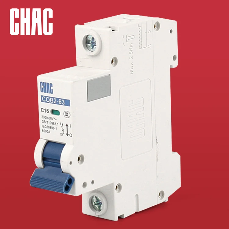 CQB2 MCB  Mini breakers electrical goods Air Switch C25A 6kA single pole 2pole 3pOEM supplier