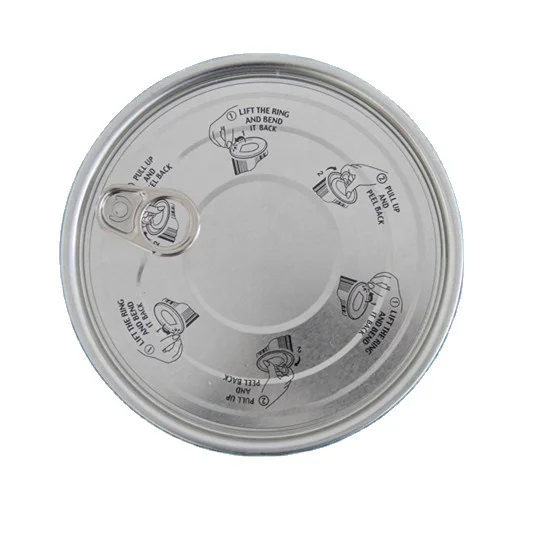 High Quality Tinplate  307#Easy Open End Can Cap For Food Packing