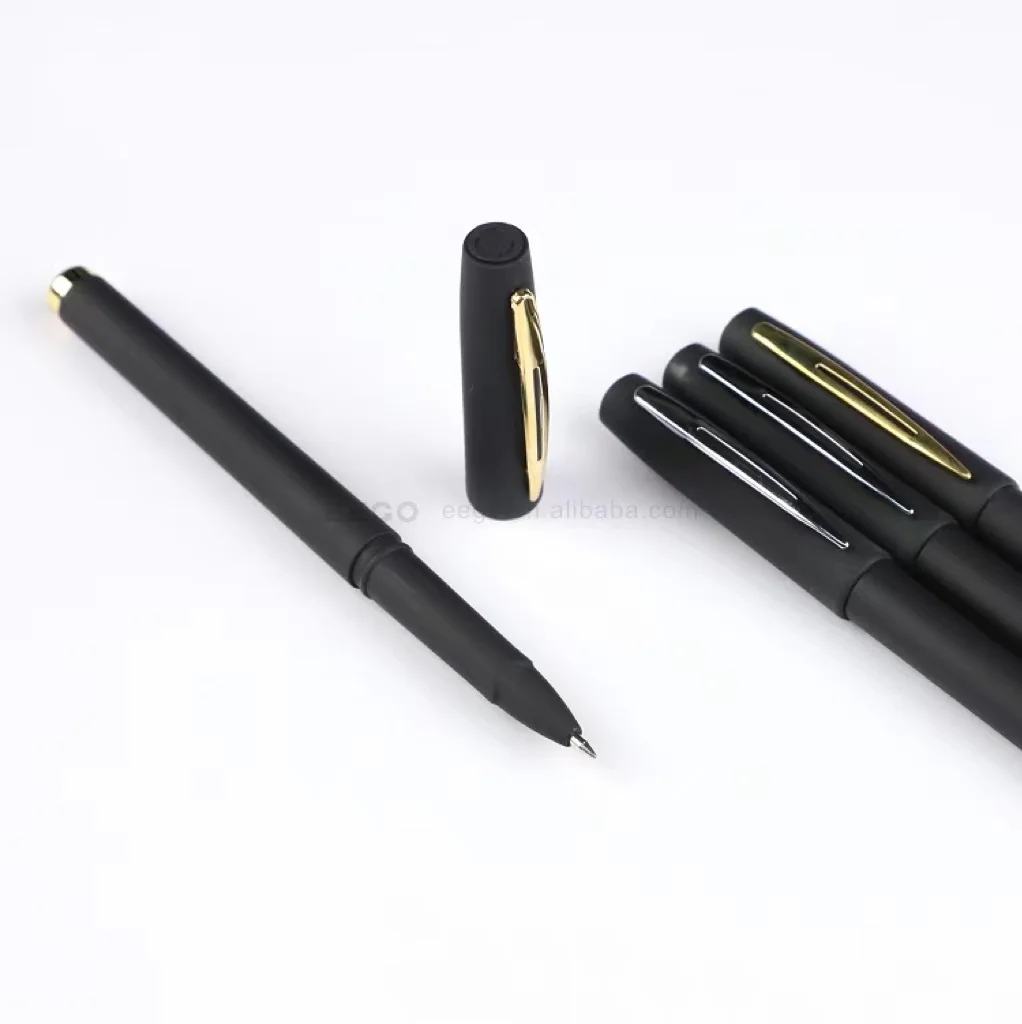 Personalised 0.5mm Ballpoint Printing Black Ink Writing Plastic Pen Promotional Customised Logo Low MOQ