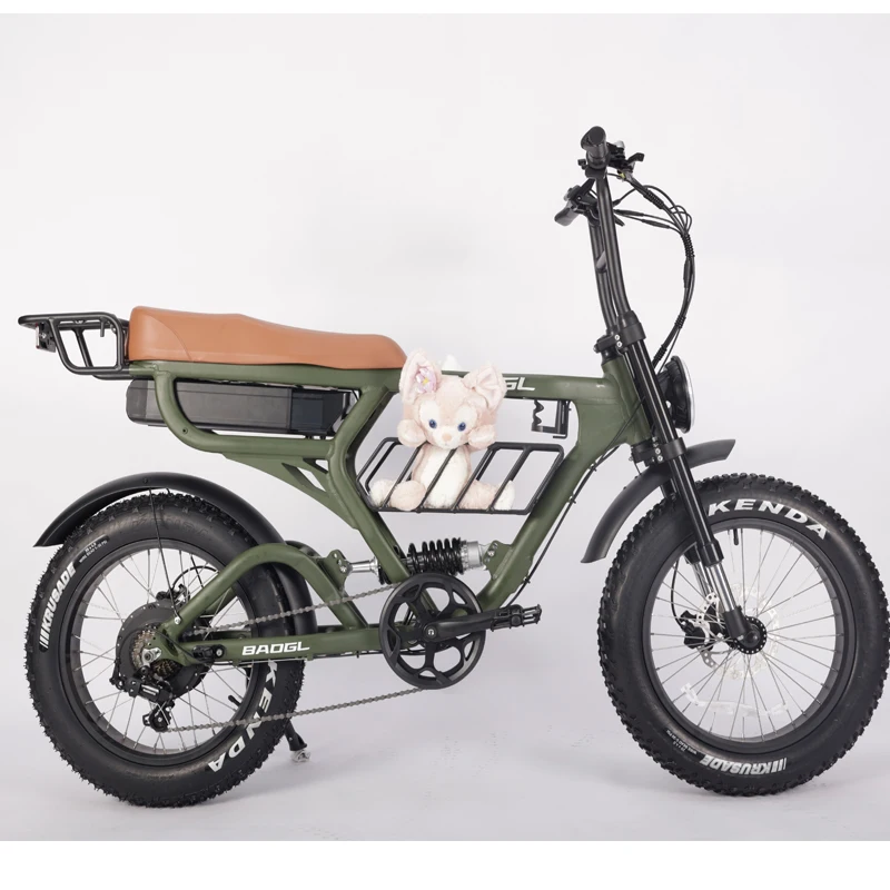 OEM Manufacturer E bike 48V 20*4.0 inch electric fat bike bicycle fat tyre electric super dual motor 750W 1000W dirt bike 73
