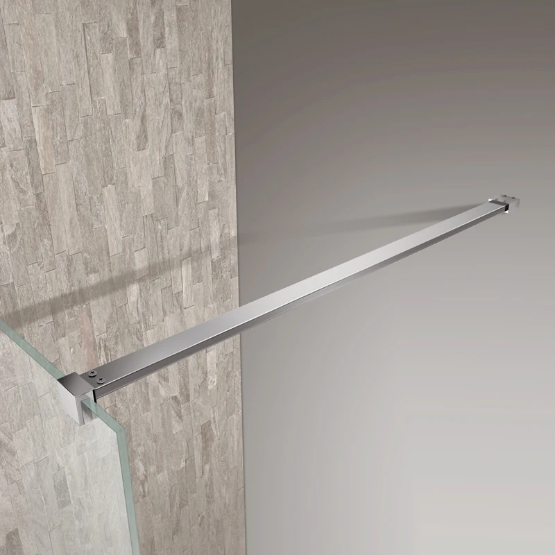 Frameless Fixed Shower Glass Panel SGCC Tempered Glass Walk In Shower Door Screen