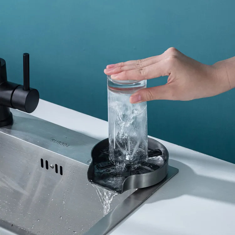 304 Stainless Steel Glass Rinser for Kitchen Sink Bar Accessories Bottle Cup whisky Glass Rinser Faucet Completed Set