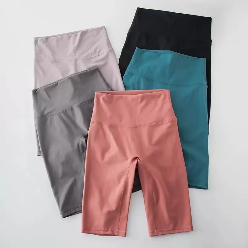 SHINBENE BARE High Waist Workout Gym Biker Shorts Women 4-Way Stretch Training Yoga Fitness Shorts