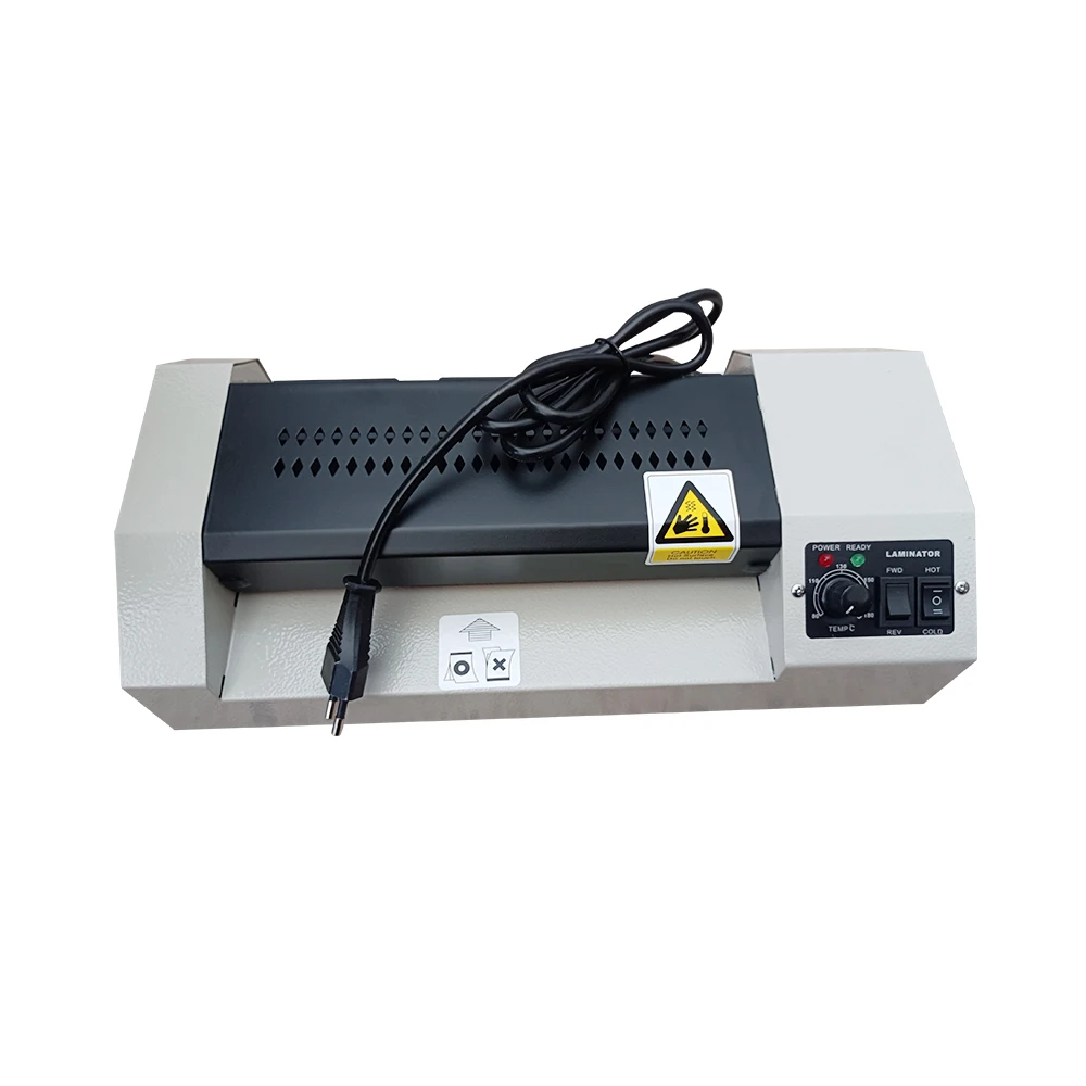 A4 Hot & Cold Desktop Pouch Metal Laminator Office School Home Use Lamination Machine Laminating Thickness 1MM