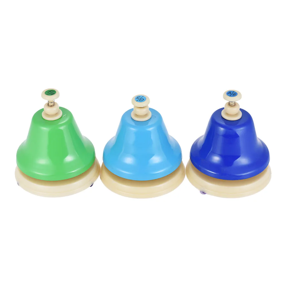 8 Note Colorful Hand Bell Set for Children Kids Student