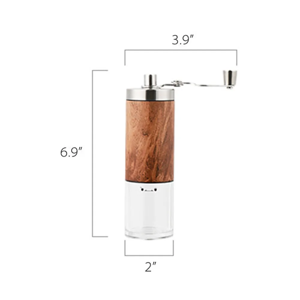 Portable Manual Hand Coffee Grinder with Adjustable Settings