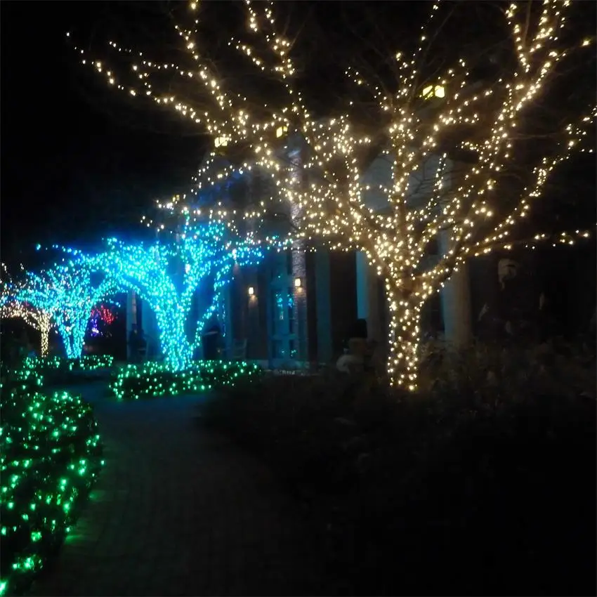 High quality garden and outdoor use LED flame effect light bulb string, led rice fairy Christmas tree decor lights