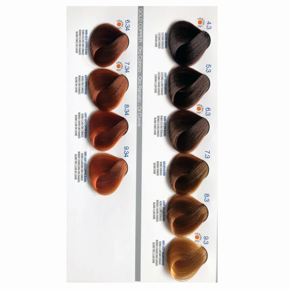 2018 Hot Selling Salon Hair Dye Hair Color Chart